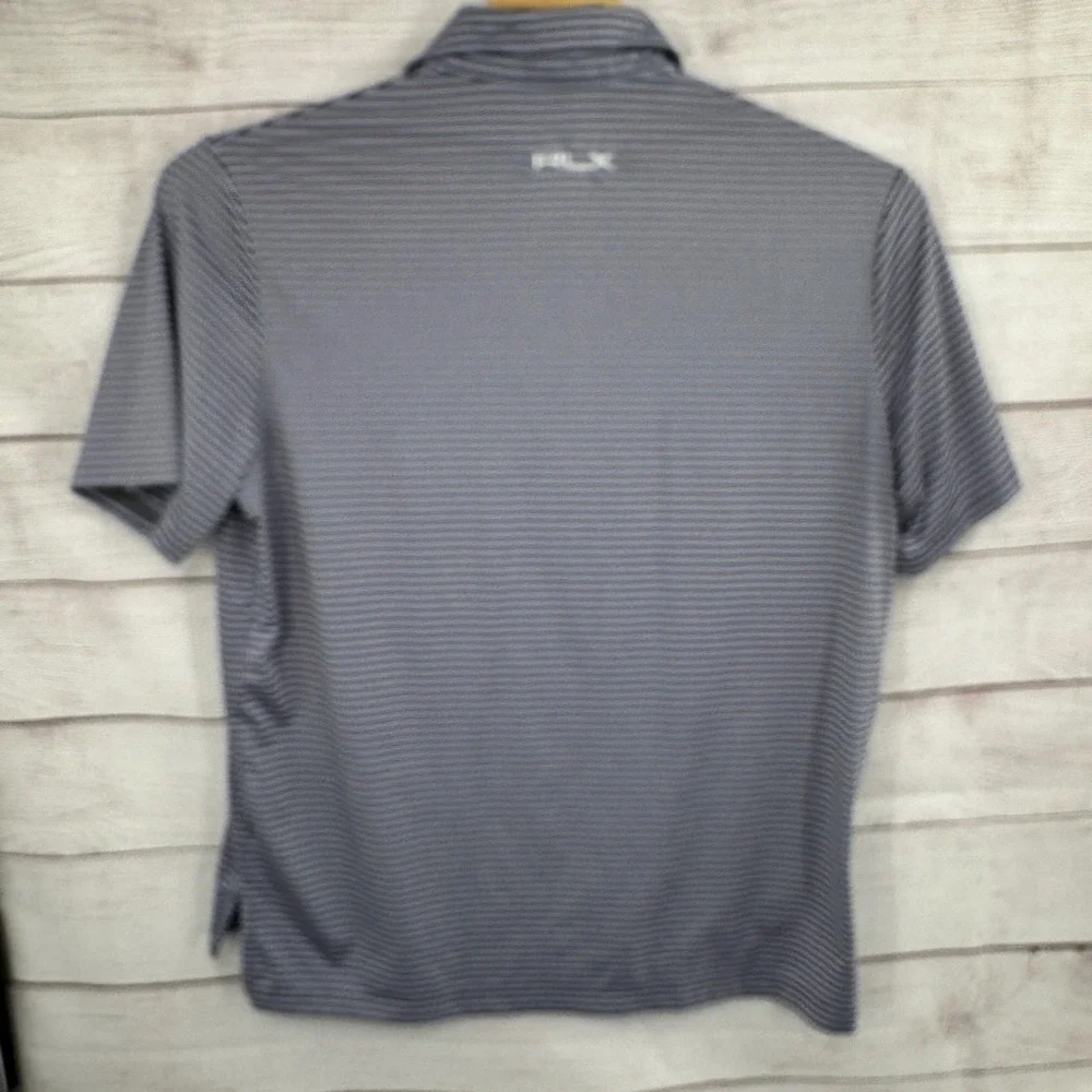 RLX Ralph Lauren‎ Golf Polo Shirt XL Striped Wicking Athletic Performance